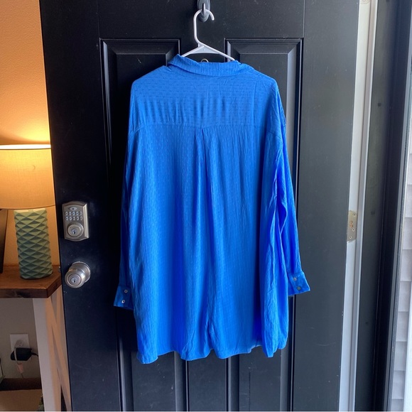 NWOT All About Fun Jacquard Romper Blue Size Small - Picture 7 of 12